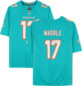 Jaylen Waddle Miami Dolphins Autographed Aqua Nike Game Jersey - Fanatics Authentic Certified