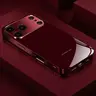 Phone Case - The World Is Your Pattern Electroplated Burgundy New Phone Case Glass Protective Cover Suitable for iPhone 18/17/16/15/14/13/12/11 and Samsung Galaxy S26/S25/S24/S23 A series, Fashionable Aesthetic 995