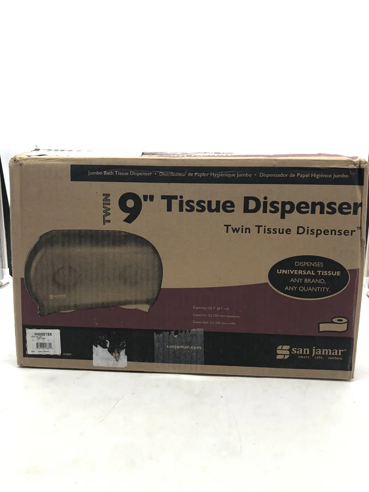San Jamar Tissue Dispenser R4000TBK Twin 9" Jumbo  Parts Only