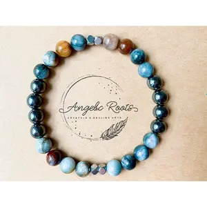 Masculine Line || Hawk Eye & Hematite Bracelet (In Store)