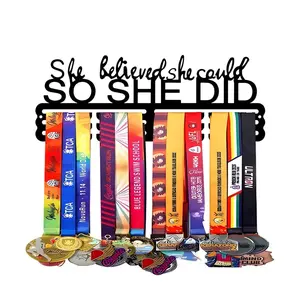 1PC Metal Wall Decor Storage Rack, Medal Display Stand, Creative Honor Showcase for Home Office Sports Achievements