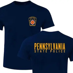 Official Pennsylvania State Police Department T-Shirt - Premium Quality Apparel for Law Enforcement Supporters! Cotton Fit