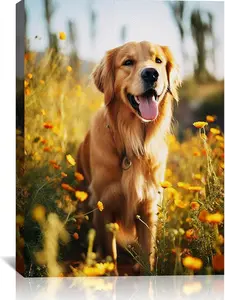 Custom Canvas Prints with Your Photos Customized Photo Canvas Personalized Canvas Picture Frame Wall Art Christmas Birthday Gifts for Dog Pet Baby Mom Dad Man Women Couple Boyfriend Girlfriend Family Decor Ornaments Artistic Room Decoration
