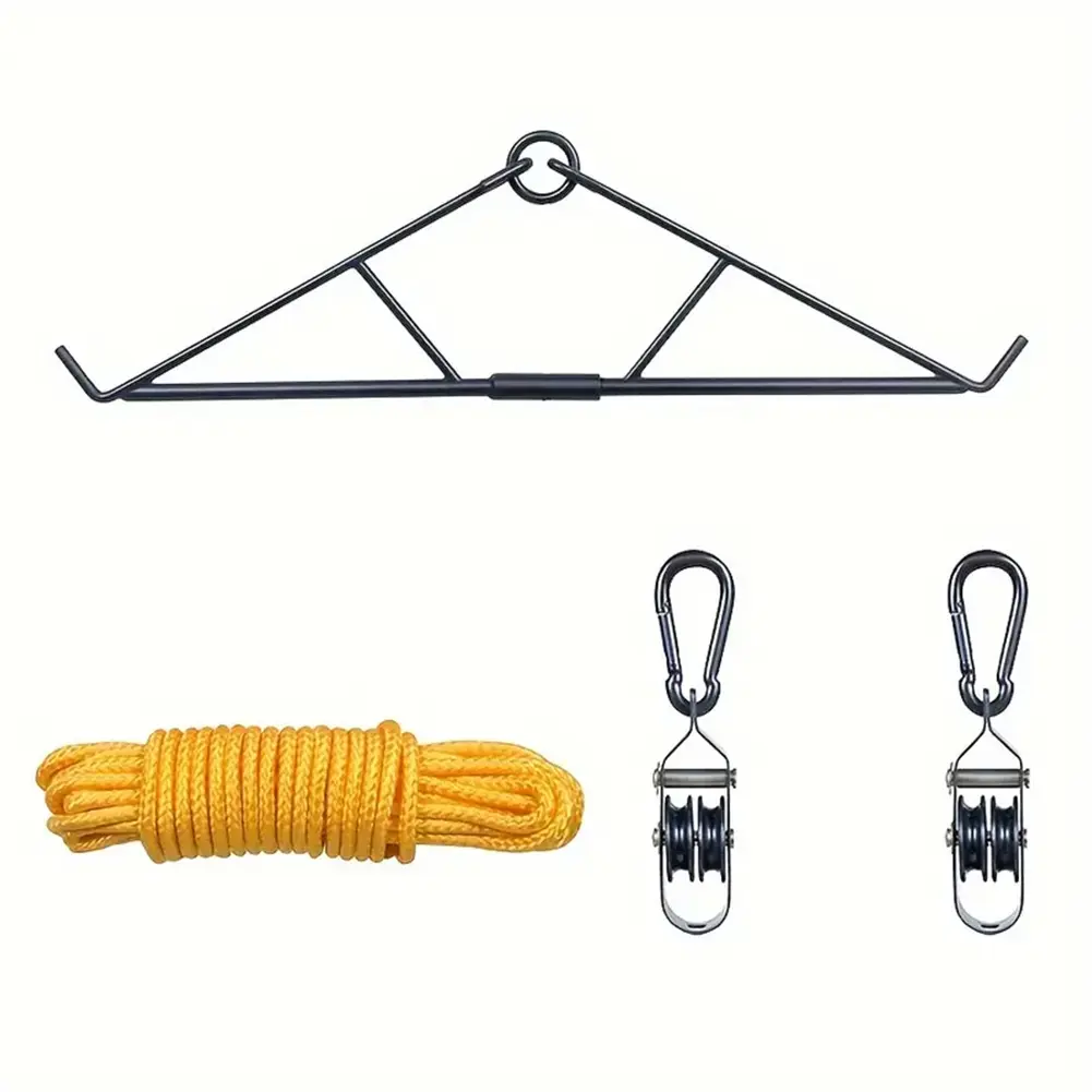 700LB Capacity Deer Hunting Game Hoist Pulley Lift System with Gambrel Hunting Game Hanging Kit for Deer Carcass/Butcher Deer Hunting Accessories Gifts for Men