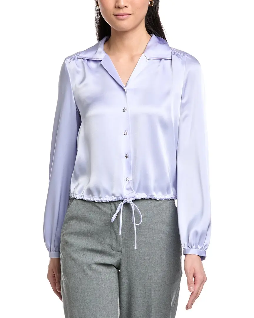 St. John Winged Collar Blouse