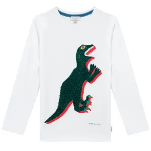 PAUL SMITH JUNIOR T-Rex Long Sleeve T-shirt