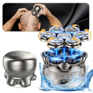 7D Cordless Bald Head Shaver for Men, 360° Scalp Fit Floating Blades, Smooth Flawless Wet/Dry Electric Razor, 2-Speed Powerful Motor, IPX7 Waterproof, Perfect Gift for Dad