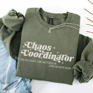 Chaos Coordinator Retro Sweatshirt ESE Teacher, Special Education Staff, Sped Graduation Gift Crewneck Medium