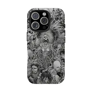 Attack on Titan Nine Titans Heritage Phone Case, panoramic protective case for all Titan transformation characters, compatible with iPhone 17/16/15/14/13/12/11 Pro Max/Plus and Samsung Galaxy S23FE/22/23/24/25.