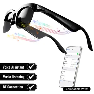 Smart Glasses, Bluetooth Audio Sunglasses with Voice Control, Open-Ear Sound & UV Sun Protection, Wearable & Multifunctional for Travel, Business & Sports, Ideal Gift for Men Women