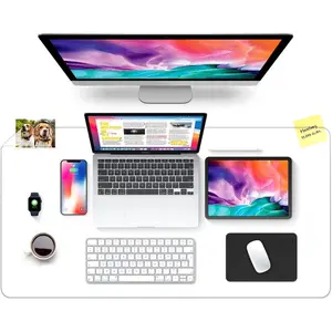12x28 Inch Clear Table Cover Protector, Vinyl Desk Cover Protector Pad Mat, Transparent Plastic Table Pads, Rectangular PVC Table Top Protector for Dining Room Coffee Table Writing Desktop
