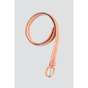 Leather Contrast Stitch Belt