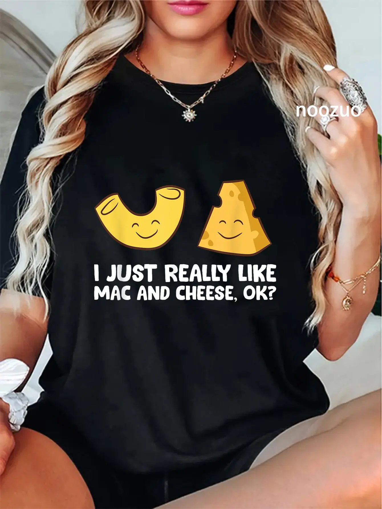 100% Cotton I Just Really Like macaroni And Cheese, OK? Love macaroni N Cheese T-Shirt