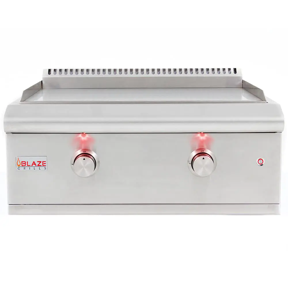 Blaze Premium LTE 30-Inch Built-In Natural Gas Griddle w/ Lights - BLZ-GRIDDLE-LTE-NG