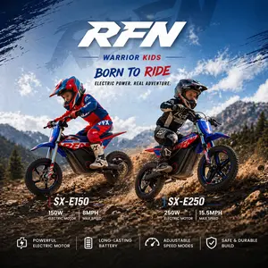 RFN Unisex Electric Dirt Bike Trike, Beginner-Friendly Ride-On Toy with Easy Control for Ages 3-8, Ideal for Kids Outdoor Play