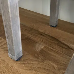 Square Chair Leg Floor Protectors, Furniture felt pads for Hardwood Floors, furniture Sliders for Chair Legs, Floor Protectors for Chairs, reduces noise Silicone Chair Leg Caps Cover, Large, Clear