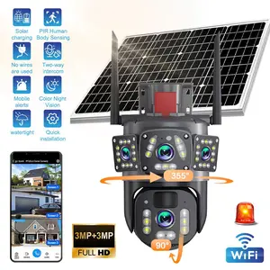 4K WiFi Solar Battery Powered Security Cameras Outdoor Home Wireless 360°PTZ 9MP