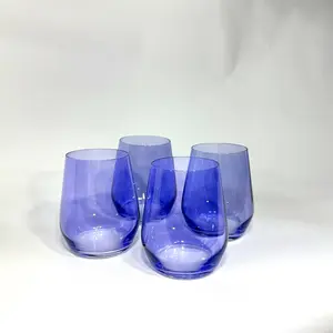 Veri Peri Purple - Stemless Colored Wine Glasses