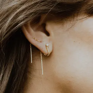 Ear Kit Double Threader Chain Earrings