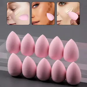 10PCS Mini makeup sponge beauty egg, super soft, dry and wet dual-purpose, easy to apply makeup, even and easy to clean. It is a special makeup and beauty tool for beginners and makeup artists