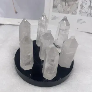 Clear quartz tower--with inclusion