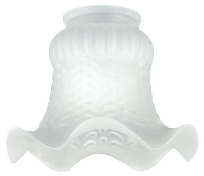 Westinghouse 8124200 Lamp Covers & Shades, Indoor Contemporary Accent Lighting Replacement Shade, 2.25 in. Satin Glass Crimp Edge Hobnail Texture, Adds to Pendant Fixture for Dining or Bar Area, Installs Quickly & Easily, Single, Home