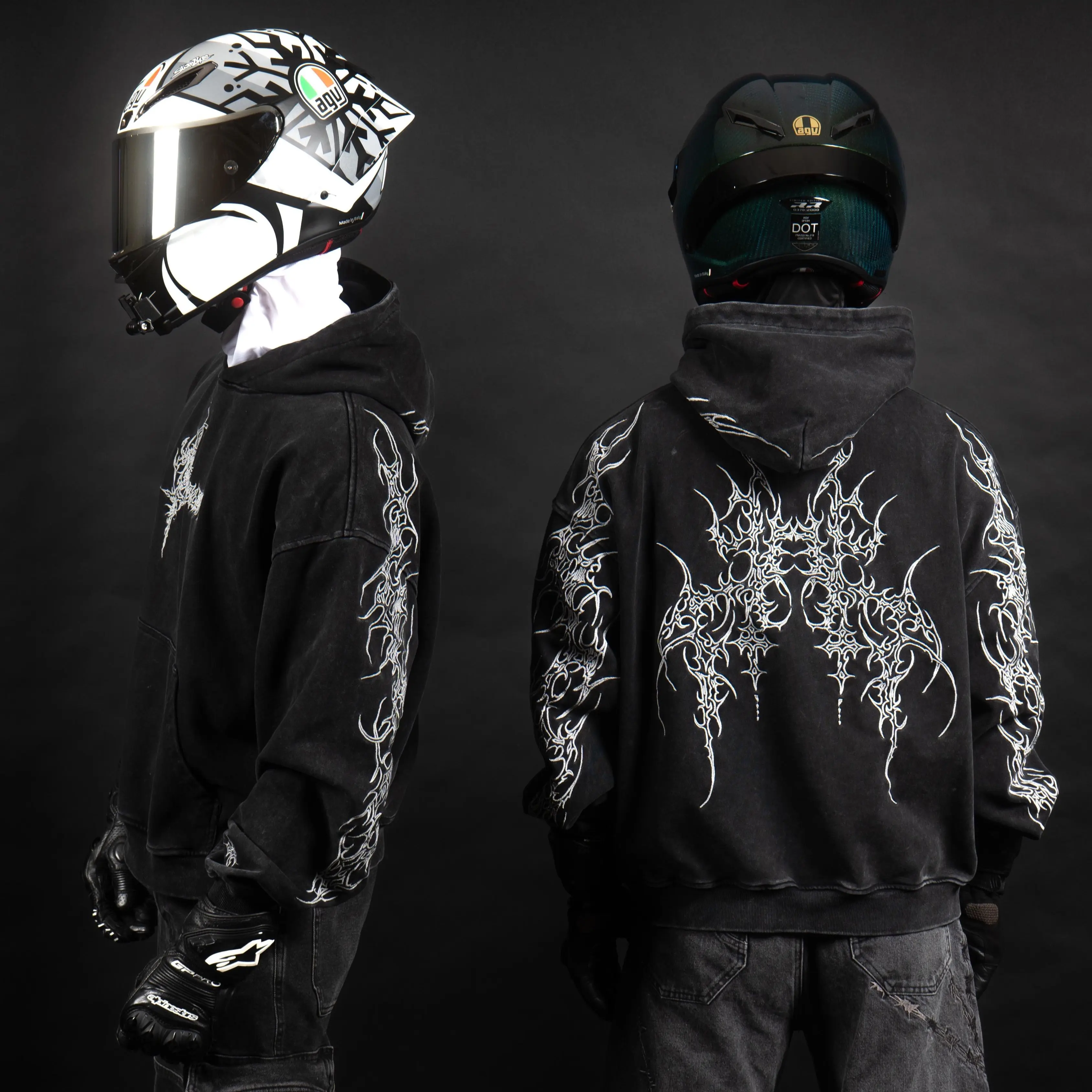 EMBRORDERED REFLECTIVE HOODIE