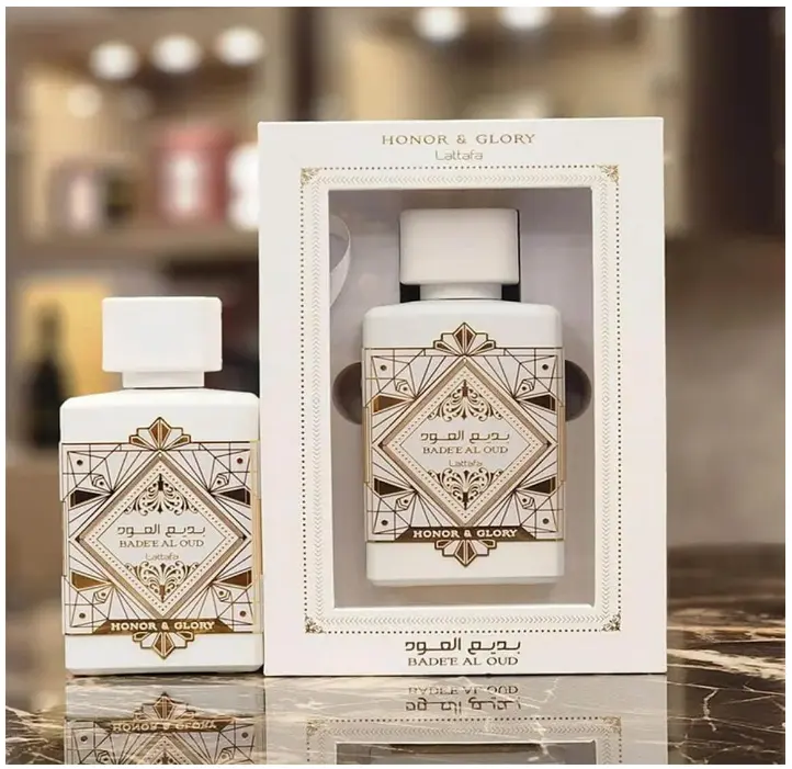 Lattafa BADE'E AL OUD HONOR & GLORY 3.4 Eau De Parfum Spray - Unisex Fragrance Edp Scents Golden Vanilla Musk long lasting perfume