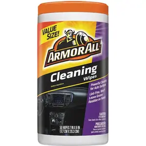 Cleaning Wipes (50-Count) Powerful cleaning formula lifts away ground-in dirt and grime Safely cleans dash, vinyl, fabric, carpet, consoles
