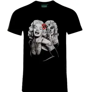 Trendy Threats Marilyn Monroe Roses, 100% cotton Graphic Tee, Unisex, Our Graphic Tee is made with high quality cotton for maximum comfort and breathability. Snag your "Marilyn Monroe" Graphic Tee todayClassic Menswear Classic Top Shortsleeve