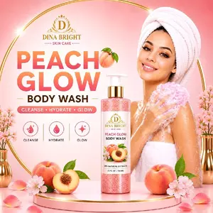 PEACH SILK GLOW BODY WASH.