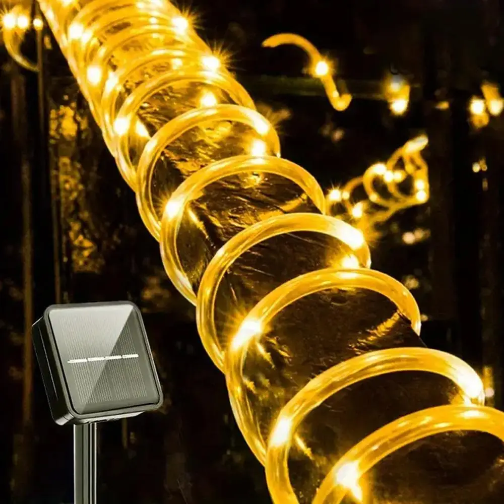 Solar Powered LED Outdoor Light, 1 Count LED Outdoor Solar String Light, Garden Fairy Light For Party Yard Tree Fence Gate