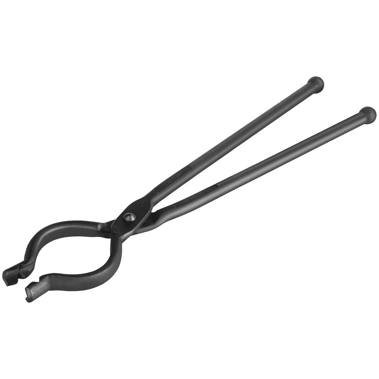 VEVOR Blacksmith Tongs, 18' V-Bit Bolt Tongs, Carbon Steel Forge Tongs with A3 Steel Rivets, for Long, Irregular, and Nail-shaped Forgings, for Beginner and Seasoned Blacksmiths and Bladesmiths