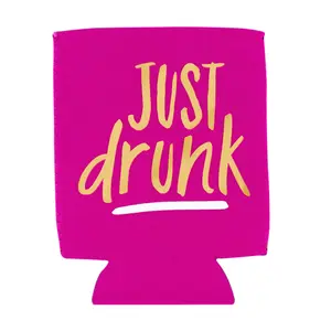 Neoprene Beverage Koozie/Holder - "Just Drunk" 1pc