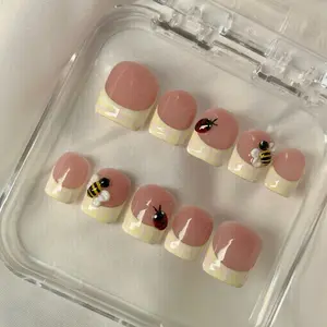 BUILDER GEL handmade press ons | Garden wonders SHORT ONLY