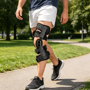 Unloader Knee Brace with ROM Hinge, Adjustable Knee Support for Knee Pain Relief, Knee Stabilizer for Injury Recovery & Daily Activity