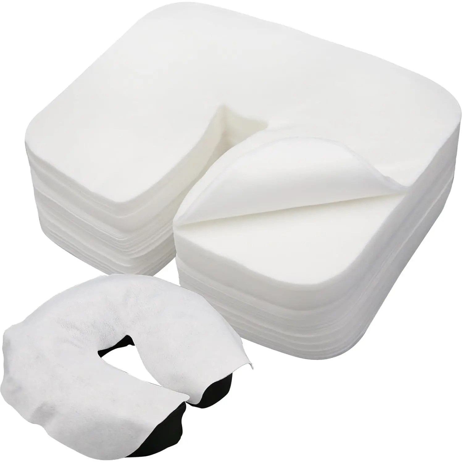 300 pcs disposable beauty pillowcase set, soft non stick massage facial pad, used for hydrotherapy, massage, and beauty salons