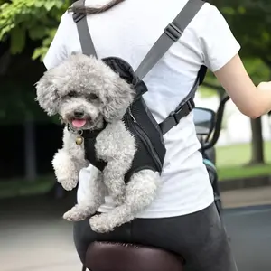 Comfortable Pet Backpack for Dogs and Cats, Breathable Mesh Outdoor Travel Bag, Lightweight Dual-Use for Small Medium Pets