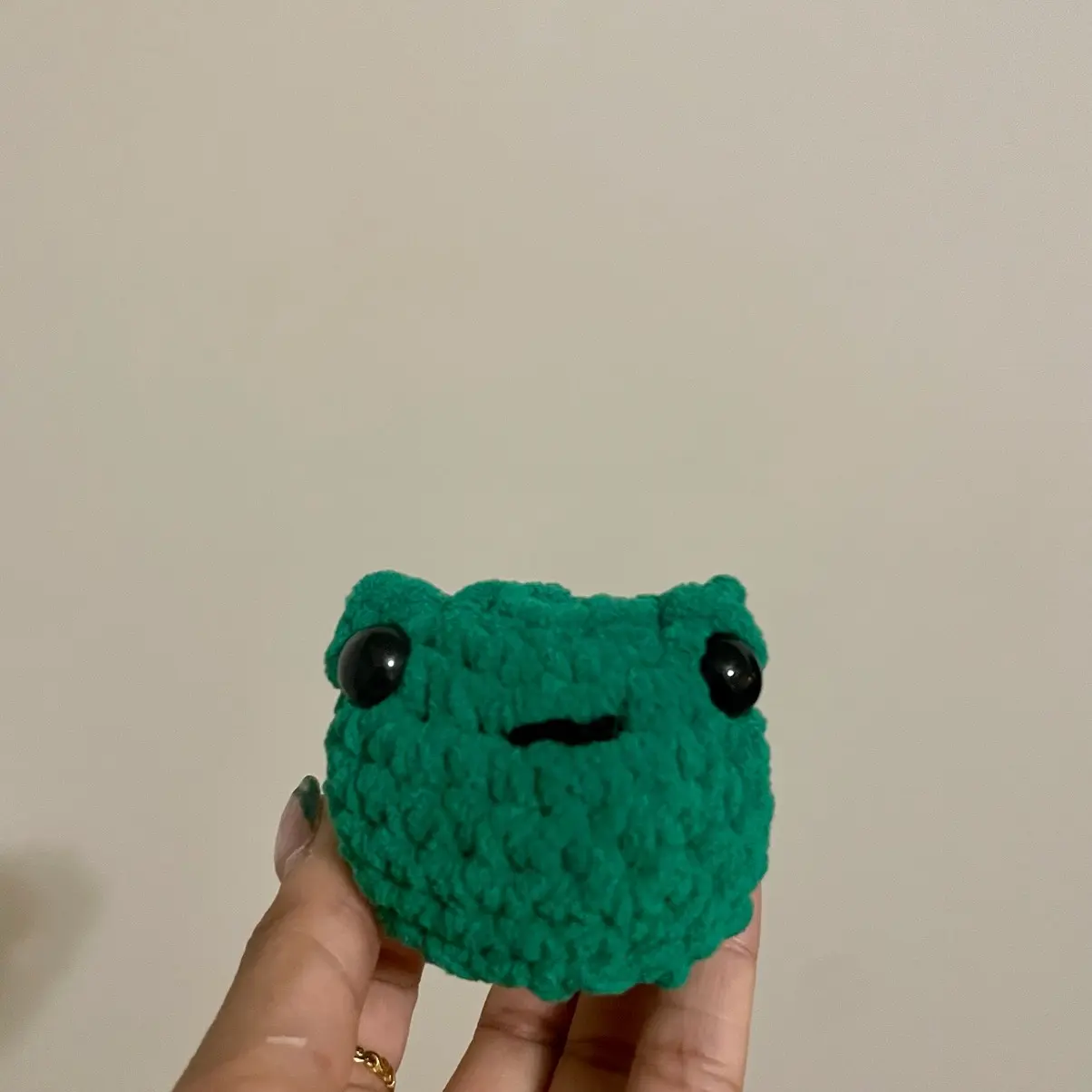 Handmade Crochet Mini Frog Amigurumi Plushie