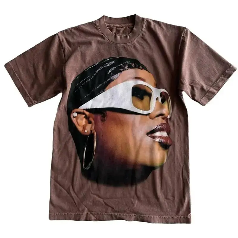 Missy Elliott Retro Graphic Tee – Classic Front Design T-Shirt Sizes S to 5XL HGF30705