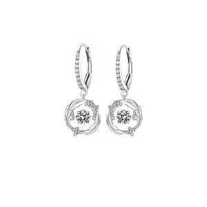 [ # A163](Ethan)Synthetic Moissanite Fashion Jewelry Earrings