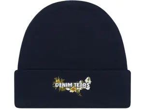Denim Tears Floral Beanie Navy