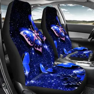 Star & Butterfly Pattern Car Seat Cover, Durable Polyester Car Seat Protector, Easy To Install Car Seat Protector for Cars, Suvs, Sedans, Car Accessories