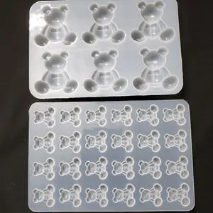 A Set of TWO Silicone Mold in Mini Bear design