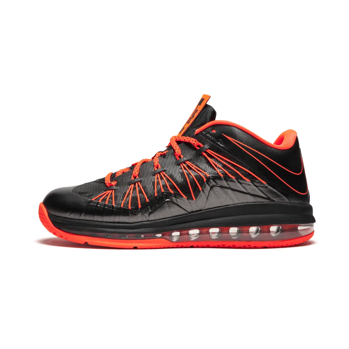 LeBron X Low "Black Total Crimson" 579765 001