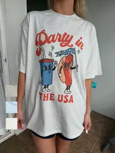Midweight Party In The USA Hotdog Tee