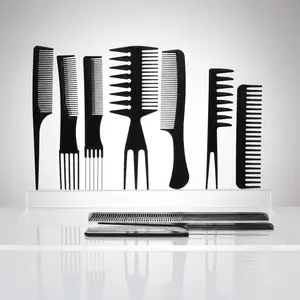 10PCS Hair Stylists Professional Styling Comb Set Variety Pack Great for All Hair Types & Styles