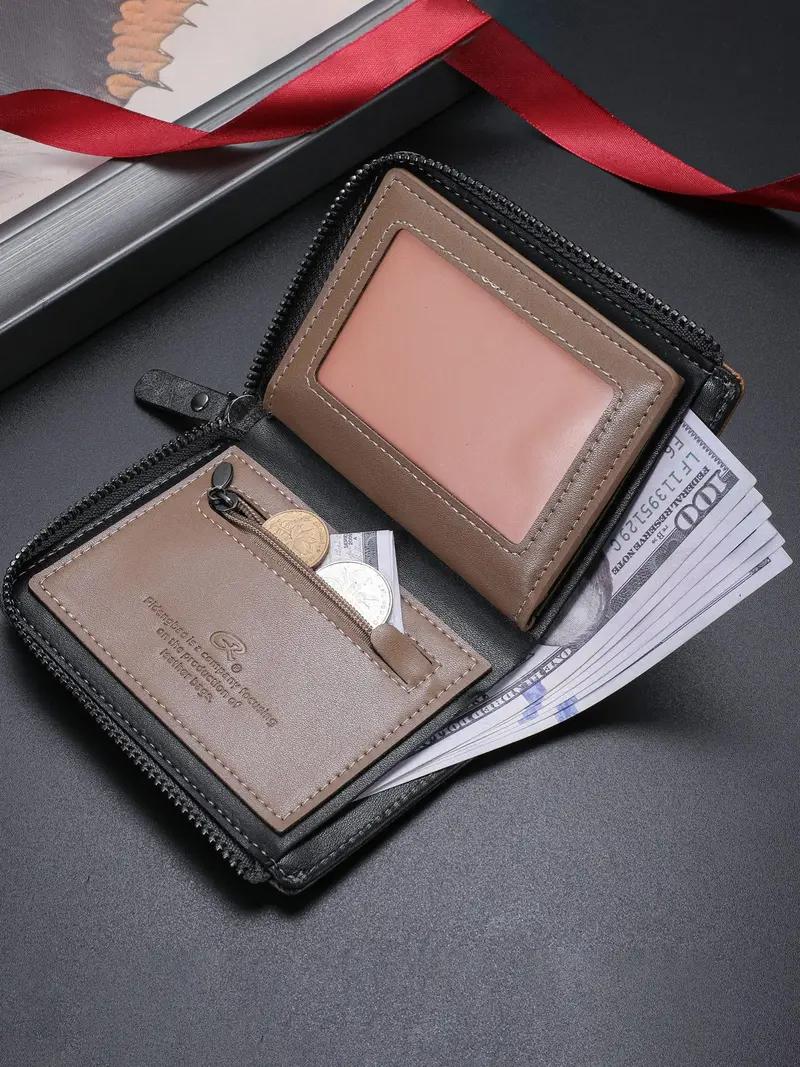 GOODBEE Men's Bifold Wallet, High Capacity Wallet with Zipper Coin Pocket, Multiple Card Slots, Cash Organizer & Slim Design