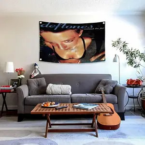 De-ftones Music Tapestry Flag 40x60inch Outdoor Indoor,Ablum Cover tapestry for Bedroom Living room dorm wall with Brass Grommets Vivid Color and Fade Proof Decorations (dec-01)