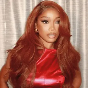 【Summervibes】Alipearl Wig Copper Color Loose Body Wave Ready To Go Glueless Wig Pre Cut Pre Plucked 7x5 Lace Closure Wig
